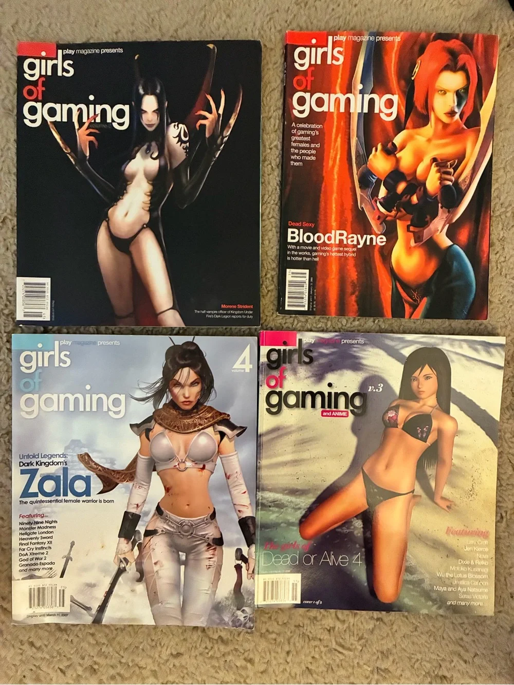 Girls of Gaming Magazine Collection - Mixed Covers (Black, Red, White)